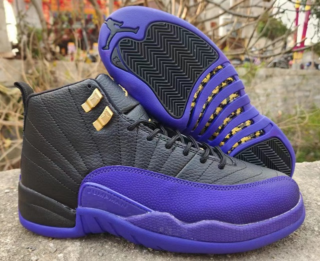 Air Jordan 12 Retro Black Purple